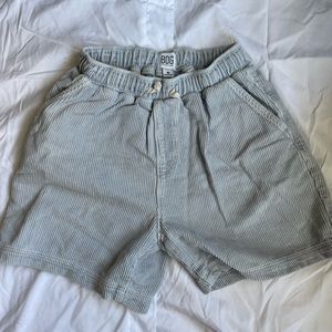 BDG Light Blue Corduroy Shorts (Mens)